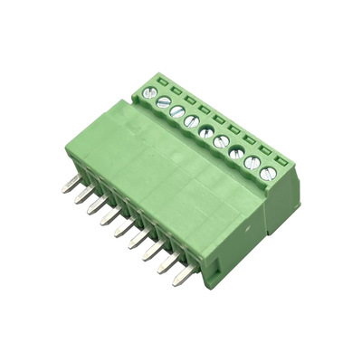 Connecteur de bloc de borne branchable mâle femelle 3,81 mm d'envergure 2-16 broches brancher à angle droit verticalement