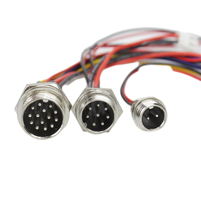 Connecteur M16 Assemblage de câble imperméable mâle et femelle monture frontale droite câblage
