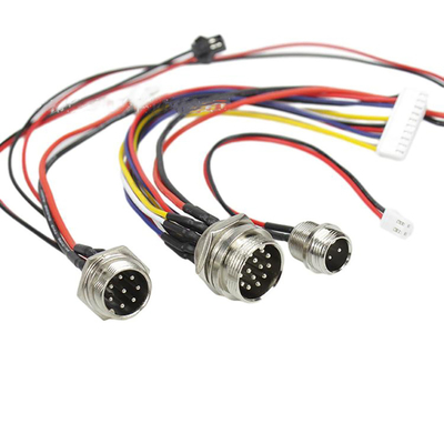 Connecteur M16 Assemblage de câble imperméable mâle et femelle monture frontale droite câblage