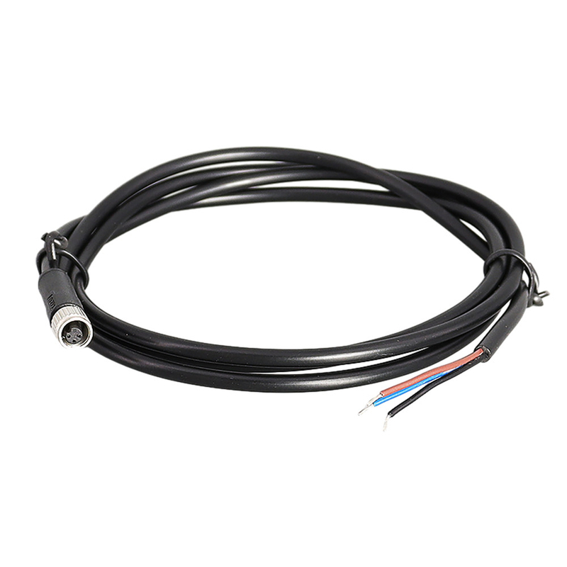 La veste de PVC IP67 imperméabilisent les câbles équipés M16 4 Pin Circular Connector Type