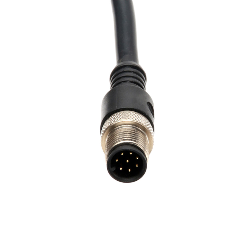 Le câble électrique à angle droit avec IP67 imperméabilisent M12 2 la borne 4 Pin Connector de la borne 3