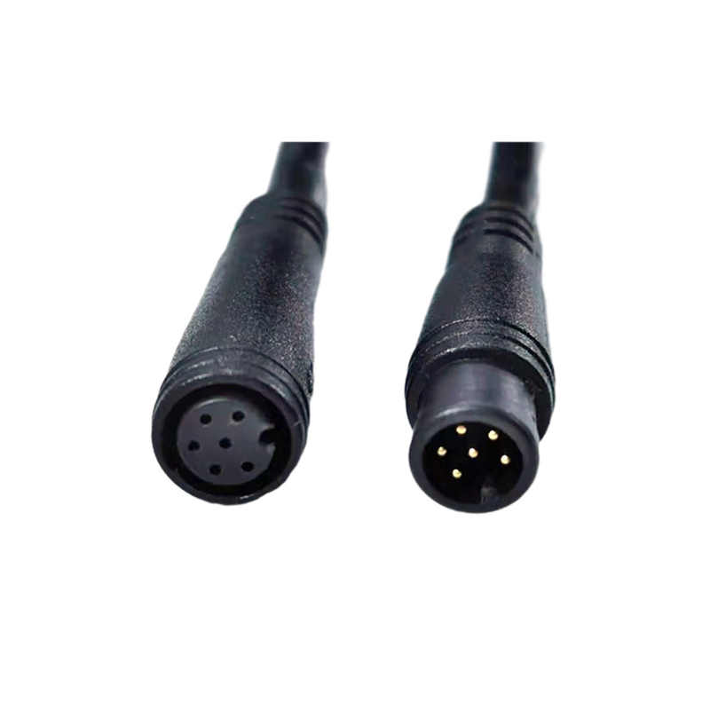 mâle de longueur de 3Ft à la bicyclette imperméable femelle GPS de M8 6pin plaçant la veste de PVC de câble