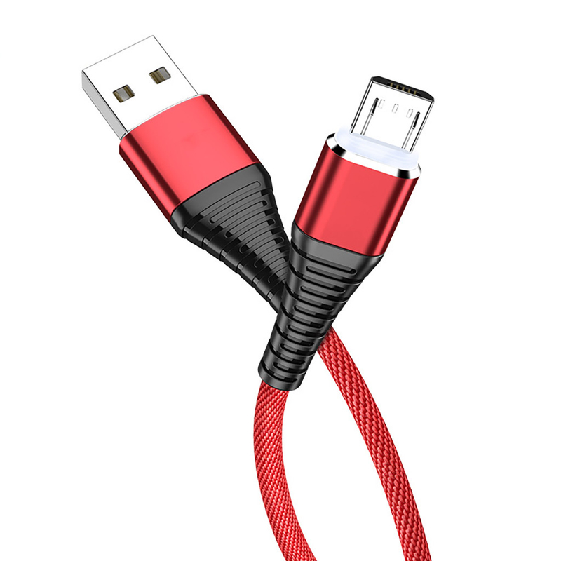 Les données de remplissage d'USB de manteau tressé en nylon câblent 3Ft 2.4A pour Mp3 Mp4