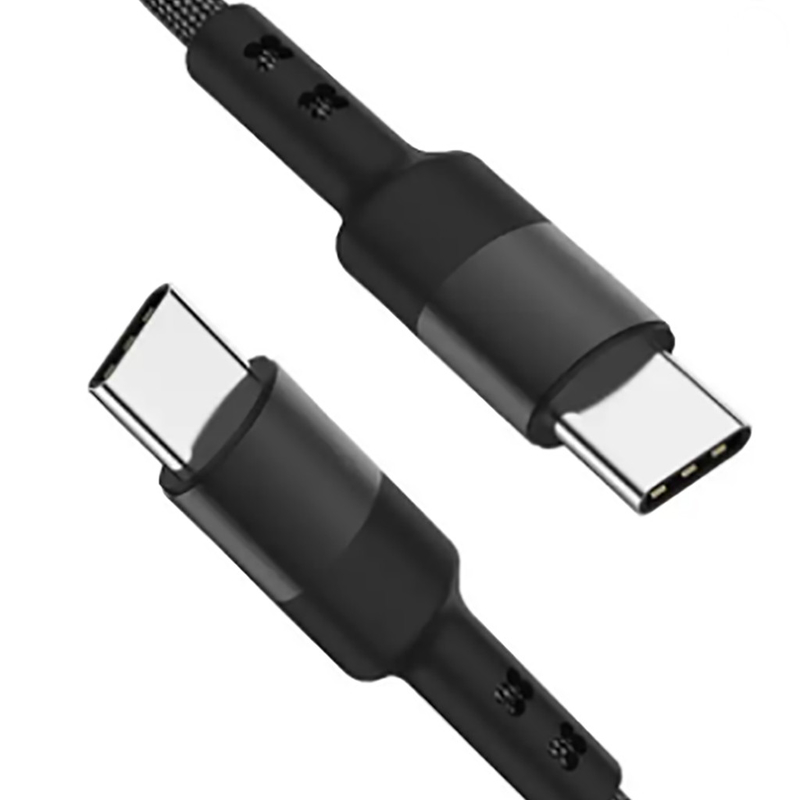 couleur noire de câble tressé en nylon d'USB C de longueur de 3Ft pour la Tablette d'ordinateur portable