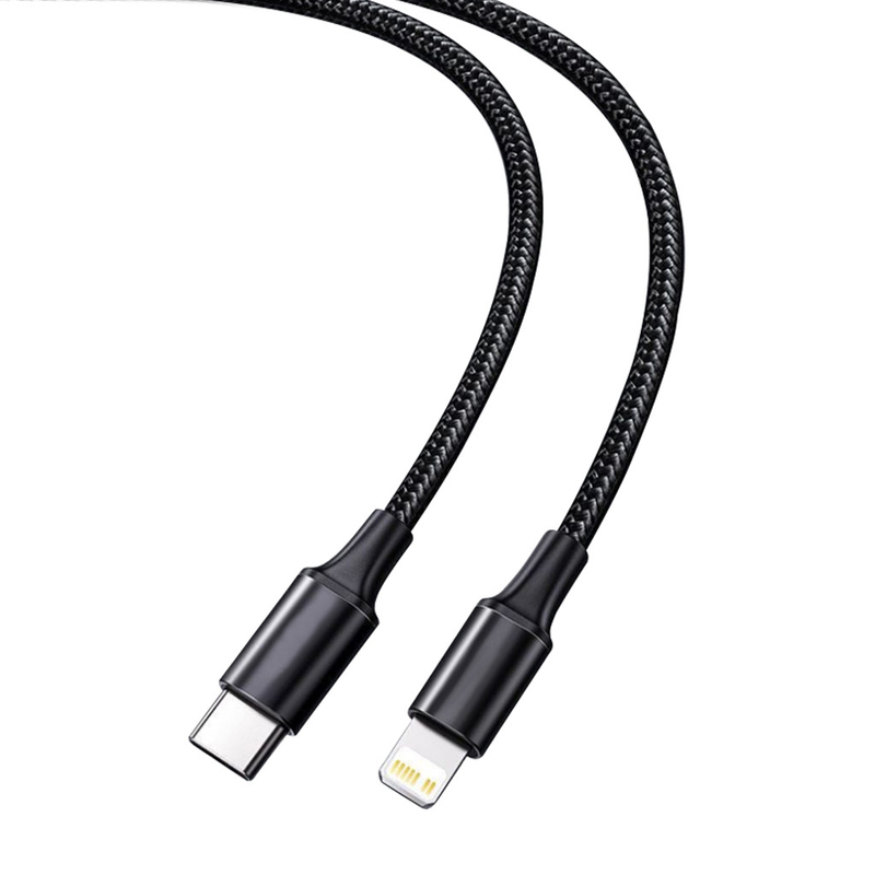 Câble de remplissage rapide d'USB de couleur noire avec la vitesse tressée en nylon de transfert de la couverture 10Gbps