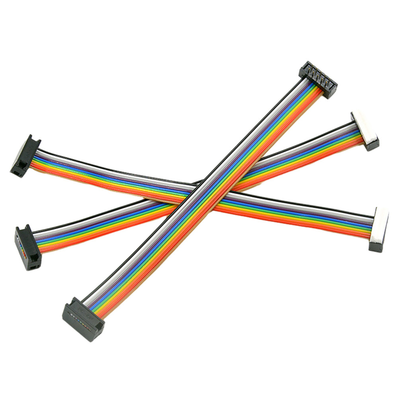 Assemblée multicolore de câble plat de lancement de 1,27 millimètres pour l'automation industrielle