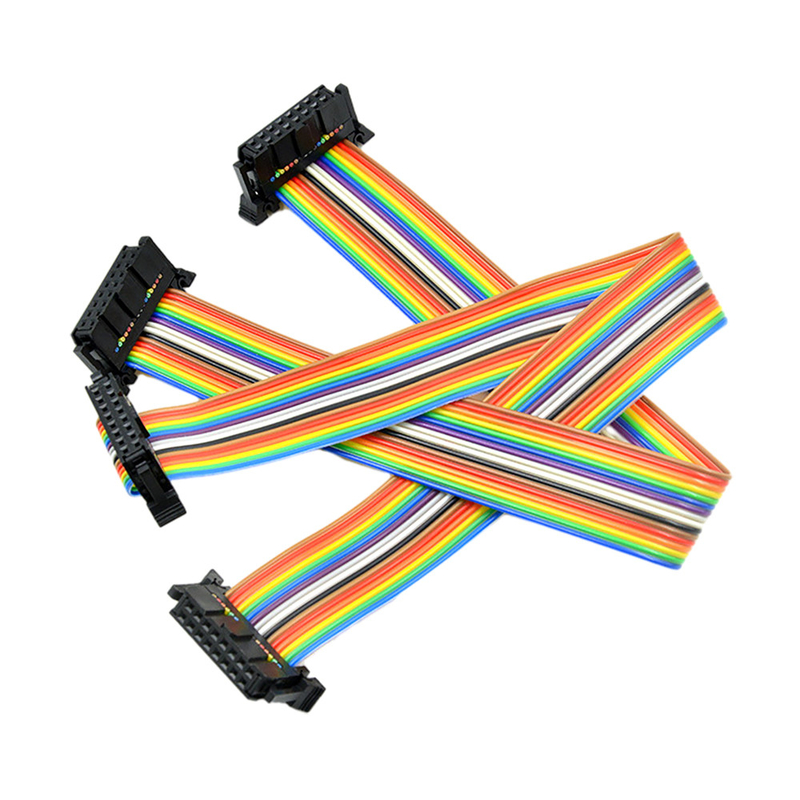 Connecteurs adaptés aux besoins du client de lancement de la mesure de fil d'IDC 16 Pin Flat Ribbon Cable With AWG28# 2.54mm