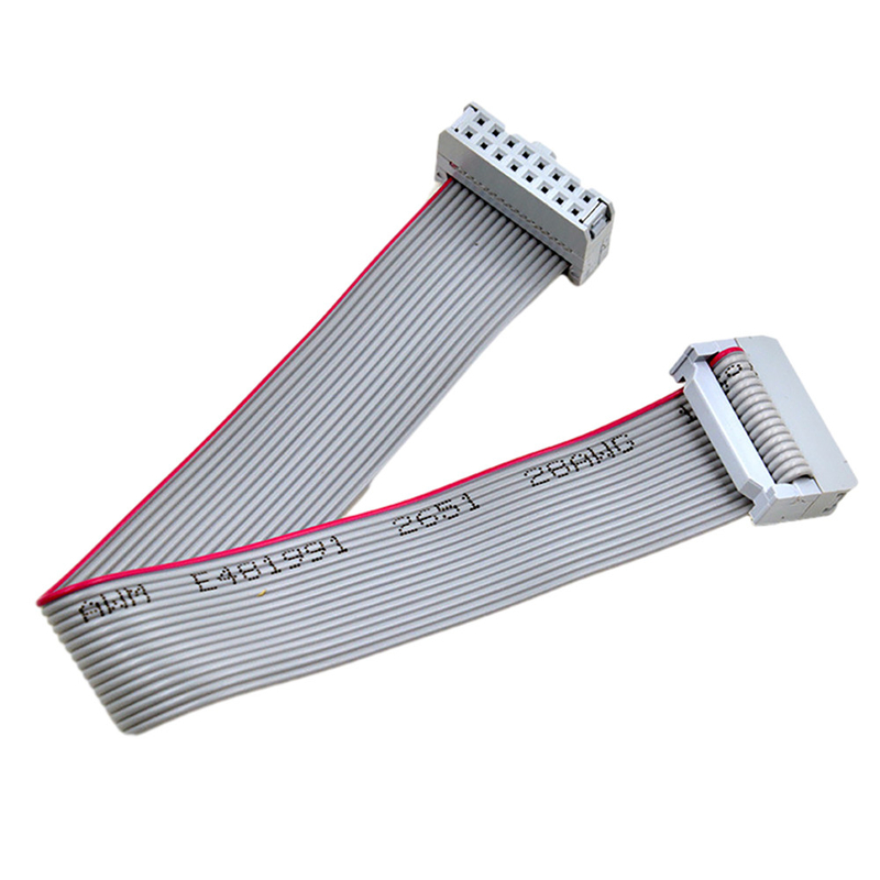 double type plat prise masculine du câble plat de la rangée IDC de 2.54mm UL2651 de 28AWG