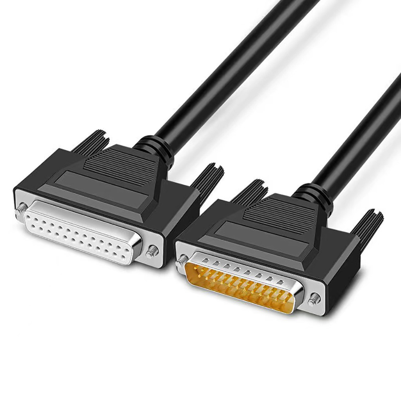 Le mâle à la publication périodique de la prise masculine Rs232 câblent 3ft avec le connecteur de sous-marin de DB9 DB15 DB25 D