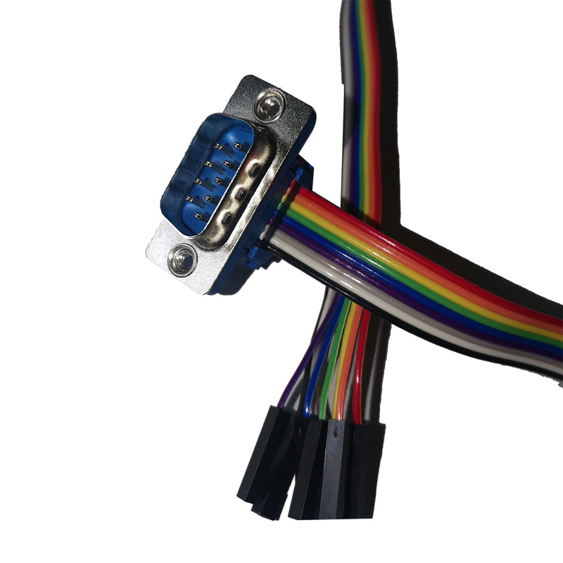 Type visuel audio adapté aux besoins du client lancement 10P des câbles DIDC de DB9 Pin To 2.54mm