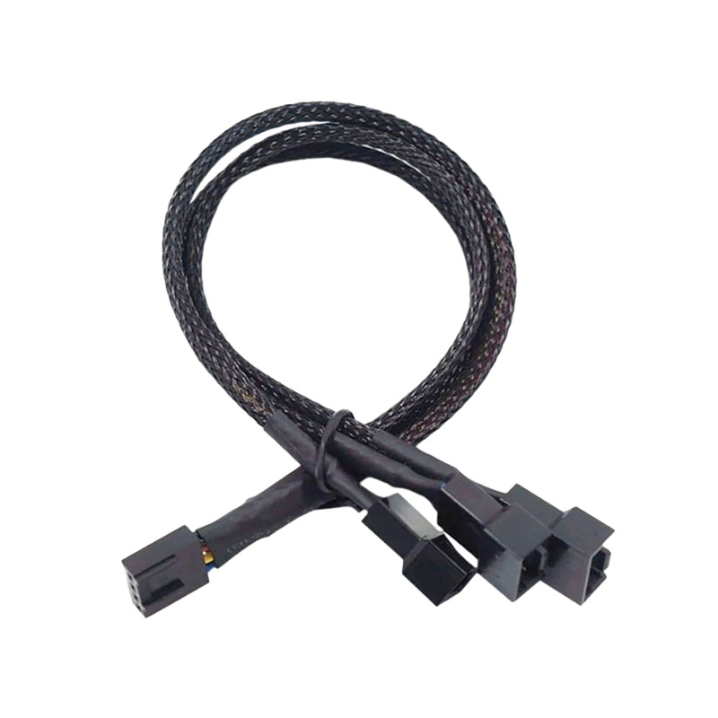 2.54mm connecteur de câble de l'amplificateur de hauteur Assemblages de câbles en aluminium en feuille de verre blindé harnais pour ventilateur PC