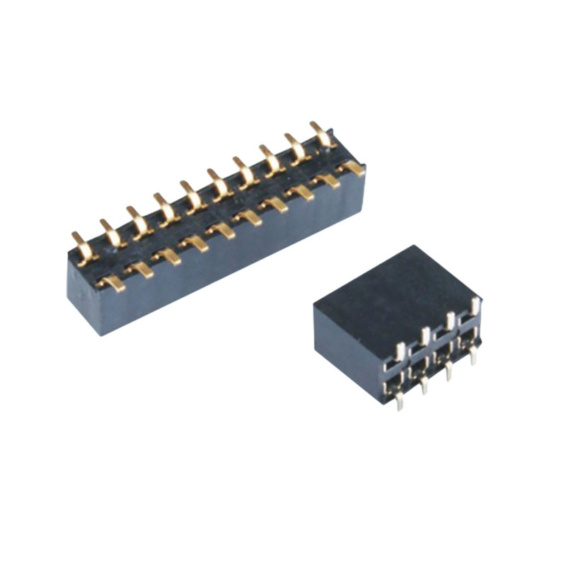 2P-40P connecteur PCB à double rangée simple SMT Tête féminine 2,54 mm