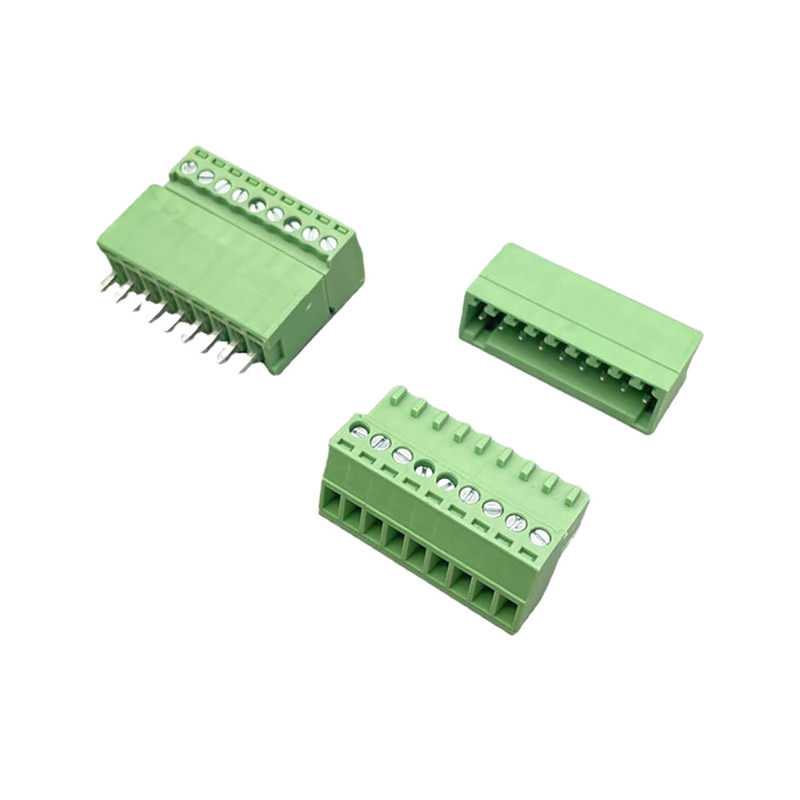 Connecteur de bloc de borne branchable mâle femelle 3,81 mm d'envergure 2-16 broches brancher à angle droit verticalement